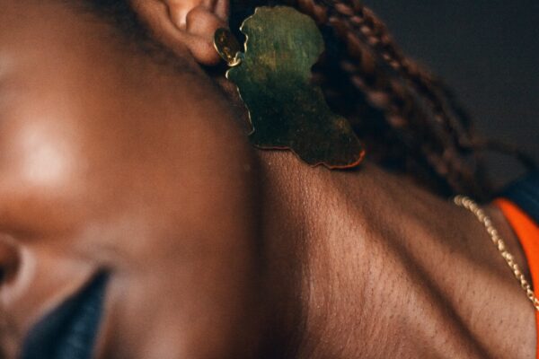 Africa hammered earrings